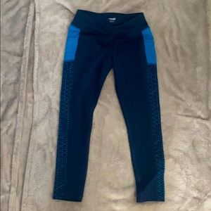 AVIA Girls Performance Leggings Fleece Lined Sz LG